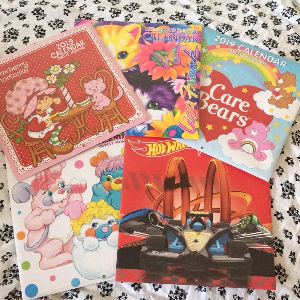 Vintage cartoon themed 2019 calendars